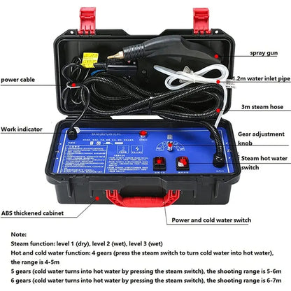 English Panel  Steam Cleaner with Disinfection